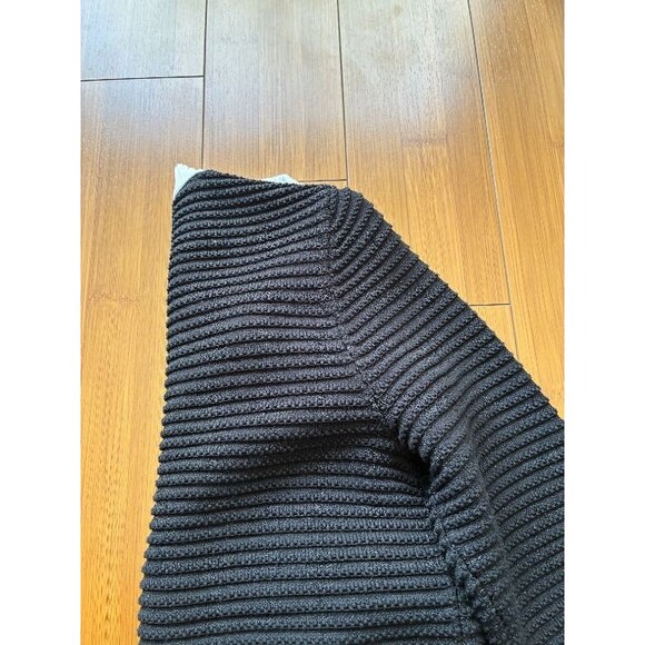 Women's Black and White Cardigan Sweater - Picture 8 of 8